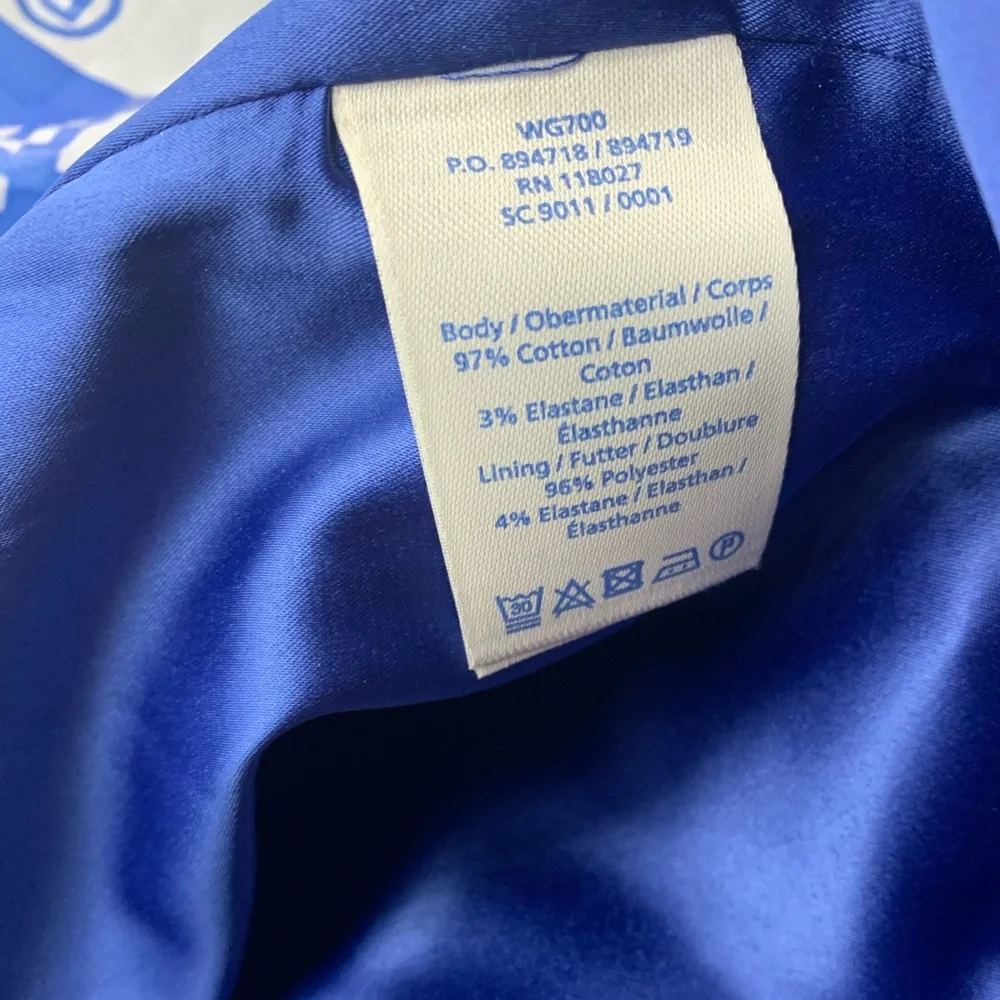 Boden Pencil Skirt Blue White Prints Size 10P‎
